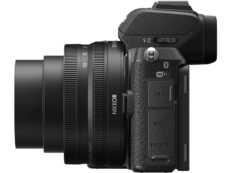NIKON Z 50 Kit Systemkamera mit Objektiv 16-50 mm , 8 cm Display Touchscreen, WLAN
