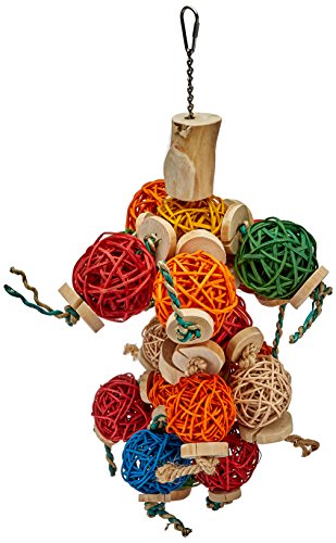 A&E Cage Company HB46520 Java Wood Ball Thing Vogelspielzeug, 25,4 x 35,6 cm