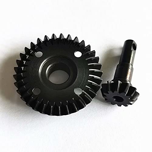 Hard Chrome Steel Overdrive Differential Ring/Pinion Gear 12T/33T for Traxxas TRX4 TRX6 Replace 8287