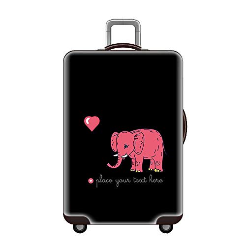 Elastisch Kofferschutzhülle Kofferhülle Kofferschutz Kofferbezug Reisekoffer Hülle Gepäck Luggage Cover mit Reißverschluss Elefant L 26-28 Zoll