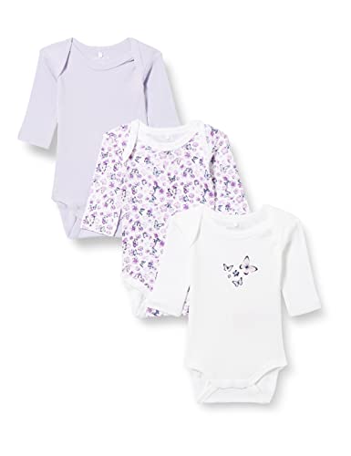 Name It Flower Long Sleeve Body 3 Units 0 Months