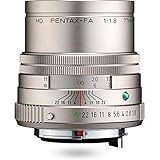 Pentax PENTAX-FA 77mmF1.8 Limited Silber Leichte Telebrennweite, z.B. für Porträtaufnahmen mit leistungsstarker HD-Vergütung, für das PENTAX K-System mit 35 mm Vollformat Sensor, 27890