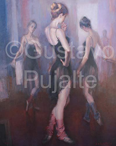 Leinwandbilder"In der Tanzklasse Giclée-Druck auf Leinwand, Gustavo Pujalte, Solo, 81 x 65 cm, 25 F