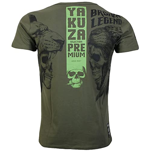 Yakuza Premium Herren T-Shirt 3416 Olive grün L
