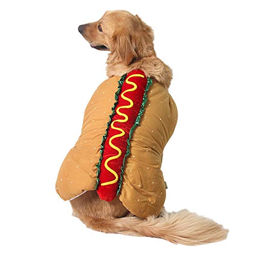 Haodasi Haustier Hund Halloween Hot Dog Kostüm - Katze Hund Hamburger Kleid Kleidung Cosplay Party Haustiere Lustige Outfits