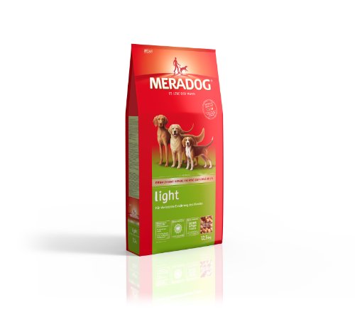 Meradog Care Light Hundefutter I Trockenfutter ohne Weizen für ausgewachsene Hunde I Zur Gewichtsreduktion oder Gewichtserhaltung | 12,5 Kg