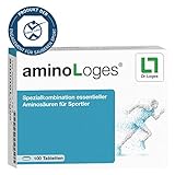 aminoLoges® - 100 Tabletten - Spezialkombination aller BCAA und weiterer sport-relevanter Aminosäuren