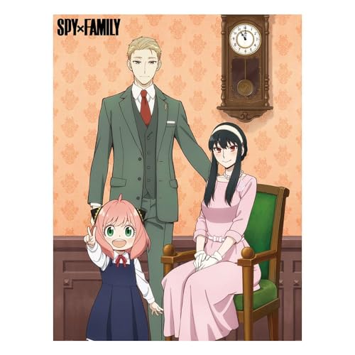 Great Eastern Entertainment Spy X Family – Schmiede Family Post Illustrationen Throw Blanket 46 W x 60 H