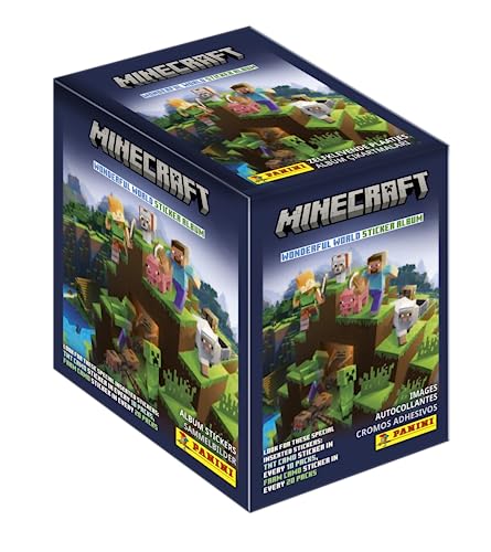 PANINI Minecraft 2 Packungen mit 36 Hüllen