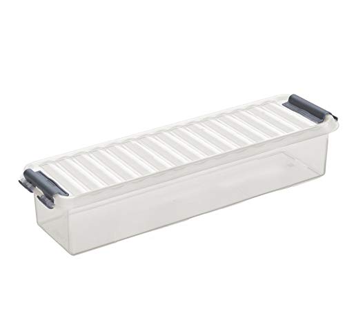 Sunware 6X Q-Line Box - 0,9 Liter - 270 x 84 x 60mm - transparent/grau