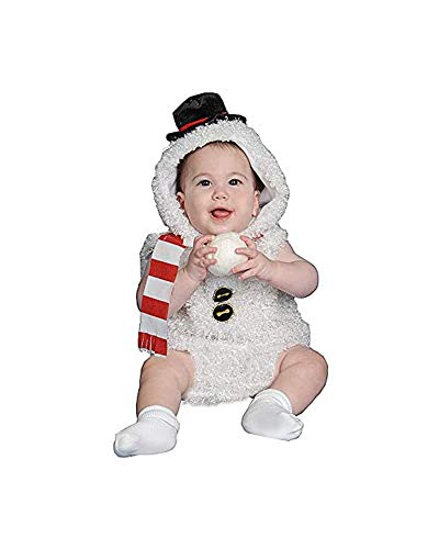 Dress Up America Entzückendes Säugling-Schnee-Mann-Kostüm,Weiß, 6-12 Monate (Gewicht 16-21 Lb, Höhe 24-28 Zoll)