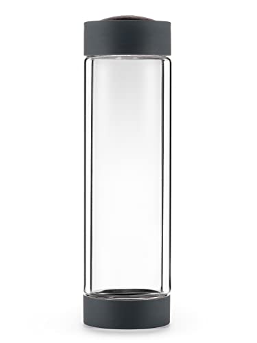 VitaJuwel ViA HEAT | Teeflasche aus doppelwandigem Glas ohne Edelsteinmodul