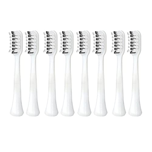 Shenghao Yige Store Zahnbürstenköpfe für S100 und S200 Ultraschall-Schall-elektrische Zahnbürste, passend für elektrische Zahnbürstenköpfe (Farbe: 8 normale Weiß), 4 Stück