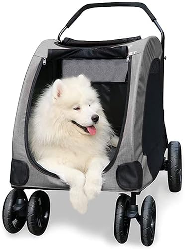 Pet Stroller Dog Strollers for Large Dogs Clearance Premium Heavy Duty Dog/Cat/pet Stroller Travel Carriage Pet Stroller Wheels within