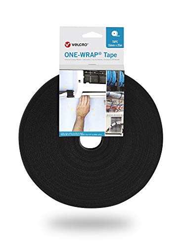 VELCRO® One Wrap® Band 25m und 20 mm breit, schwarz