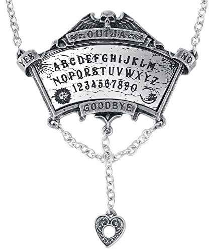 Alchemy Gothic Crowley´s Spirit Board Frauen Halskette silberfarben Hartzinn Esotherik, Gothic