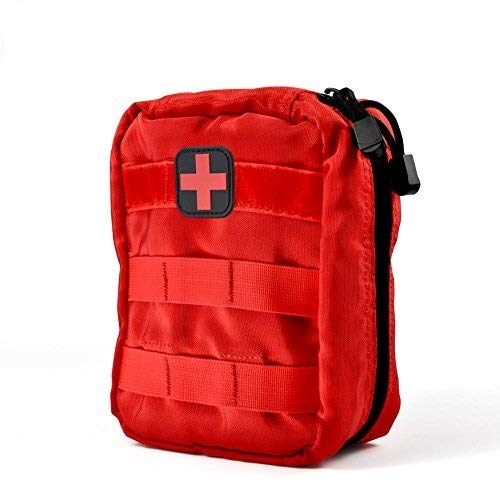 First Aid Tasche, Wasserdichte Erste Hilfe Tasche Mini Leichte Notfalltasche Medizintasche für Camping, Radfahren Outdoor AktivitätenRot)