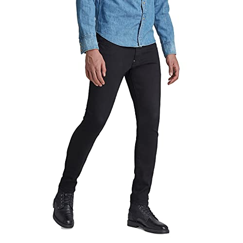 G-STAR RAW Herren Revend Skinny Jeans, Schwarz (Pitch Black B964-A810), W33/L32