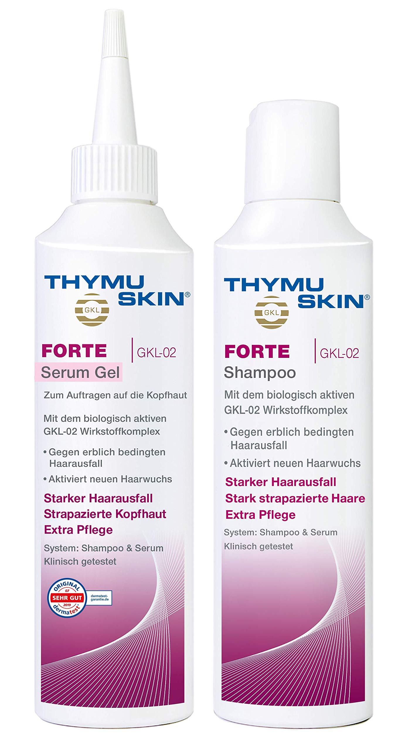 THYMUSKIN Forte Set, 1er Pack (1 X 100 ml Shampoo & 1 X 100ml Serum)