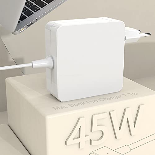 Kompatibel mit Mac Book Air Charger 45 W T-Tip Connector, Mac Book Netzteil für Mac Book Air 11 Zoll und 13 Zoll (ab Mitte 2012)