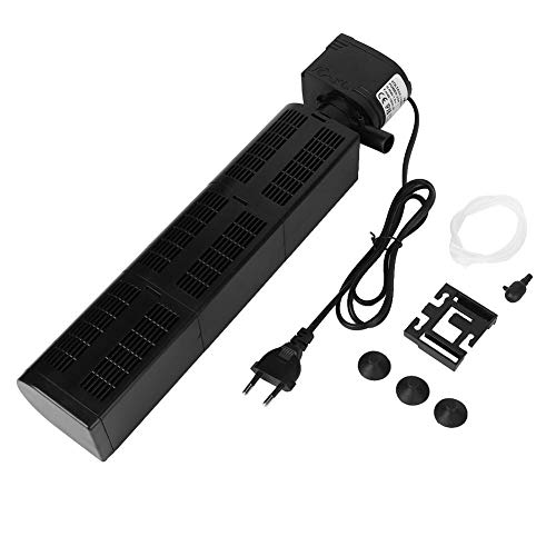 3 in 1 Aquarienfilter, sicheres ABS-Material haltbarer Aquarienfilter, Saugprüfung abnehmbarer Aquarienfilter Fischteich Aquarium für Aquarium