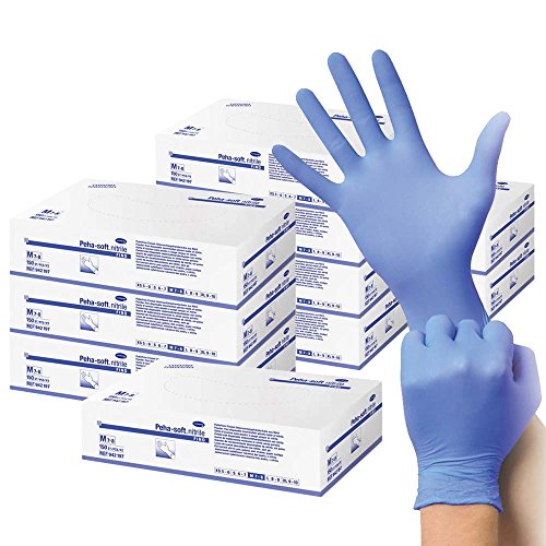 10x 150 Nitrilhandschuhe Peha-soft nitrile fino Einmalhandschuh Untersuchungshandschuhe blau, XL