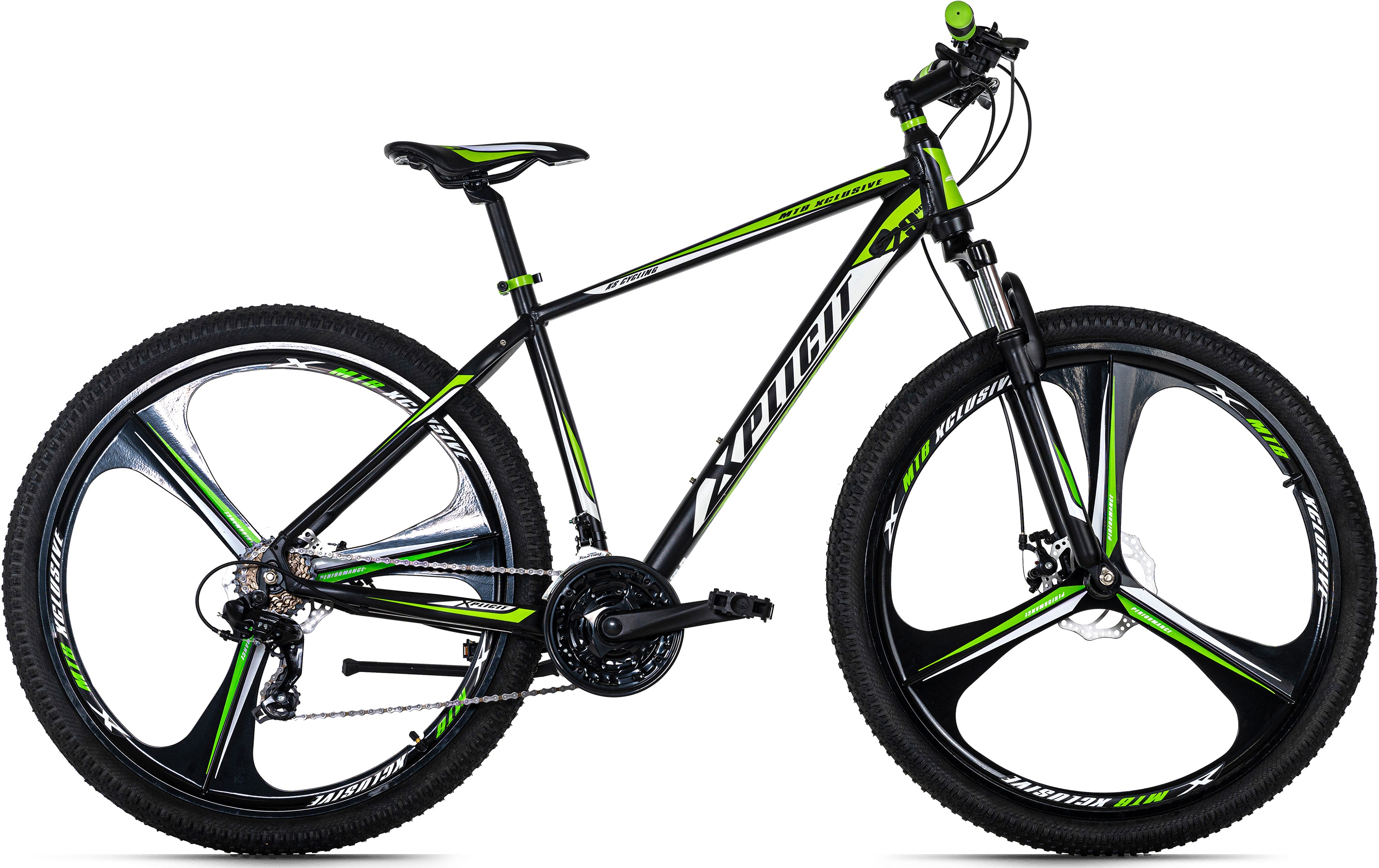 KS Cycling Mountainbike Hardtail 29" Xplicit schwarz-grün RH 48 cm