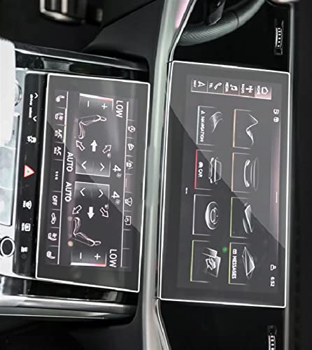 REXGEL Bildschirmschutz Für Audi Q7 Q8 2020-2021 Auto-GPS-Navigationsfolie LCD-Bildschirm Schutzfolie Aus Gehärtetem Glas Anti-Kratz-Folie Zubehör