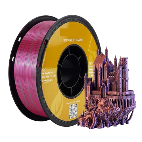 3D-Drucker-Filament PLA-Filament 3D-Drucker 1,75 mm 2,2 lbs Seide PLA-Filament Kunststoffmaterialien 3D-Druck (Color : D)