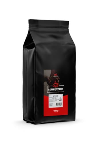 XXL Nutrition - Coffee - Hochwertige Kaffeebohnen, Ungemahlen Bohnenkaffee - Strong - 1000 Gramm