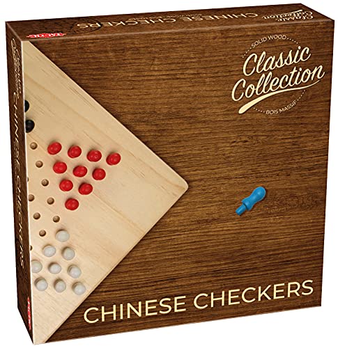 Tactic 40219 40220 Holz Chinese Checkers Spiel, Mehrfarbig