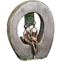 GRANIMEX Teichfigur »Paris und Helena«, Polystone, natur/bronzefarben - braun