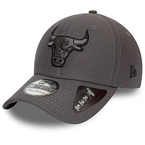 New Era 39Thirty Diamond Cap - Chicago Bulls Graphite - L/XL