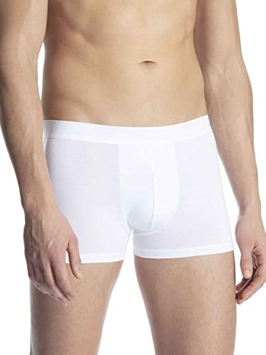 Calida Herren Cotton Code Boxershorts, Weiß (Weiss 001), Small (Herstellergröße: S)