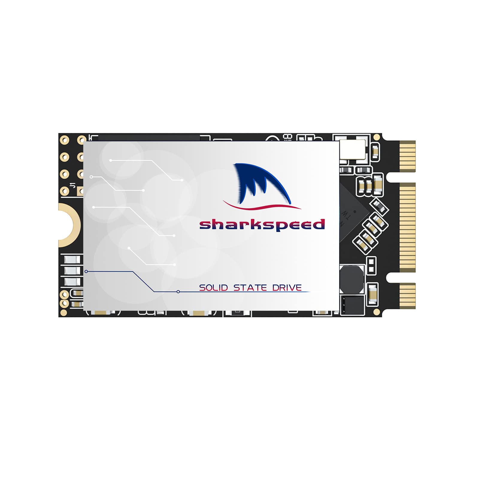 SHARKSPEED SSD 250GB M.2 2242 Festplatte intern 3D NAND SATAIII 6Gb/s,Hohe Leistung Solid State Drive für Desktop PC und Laptop(250GB, M.2 2242)