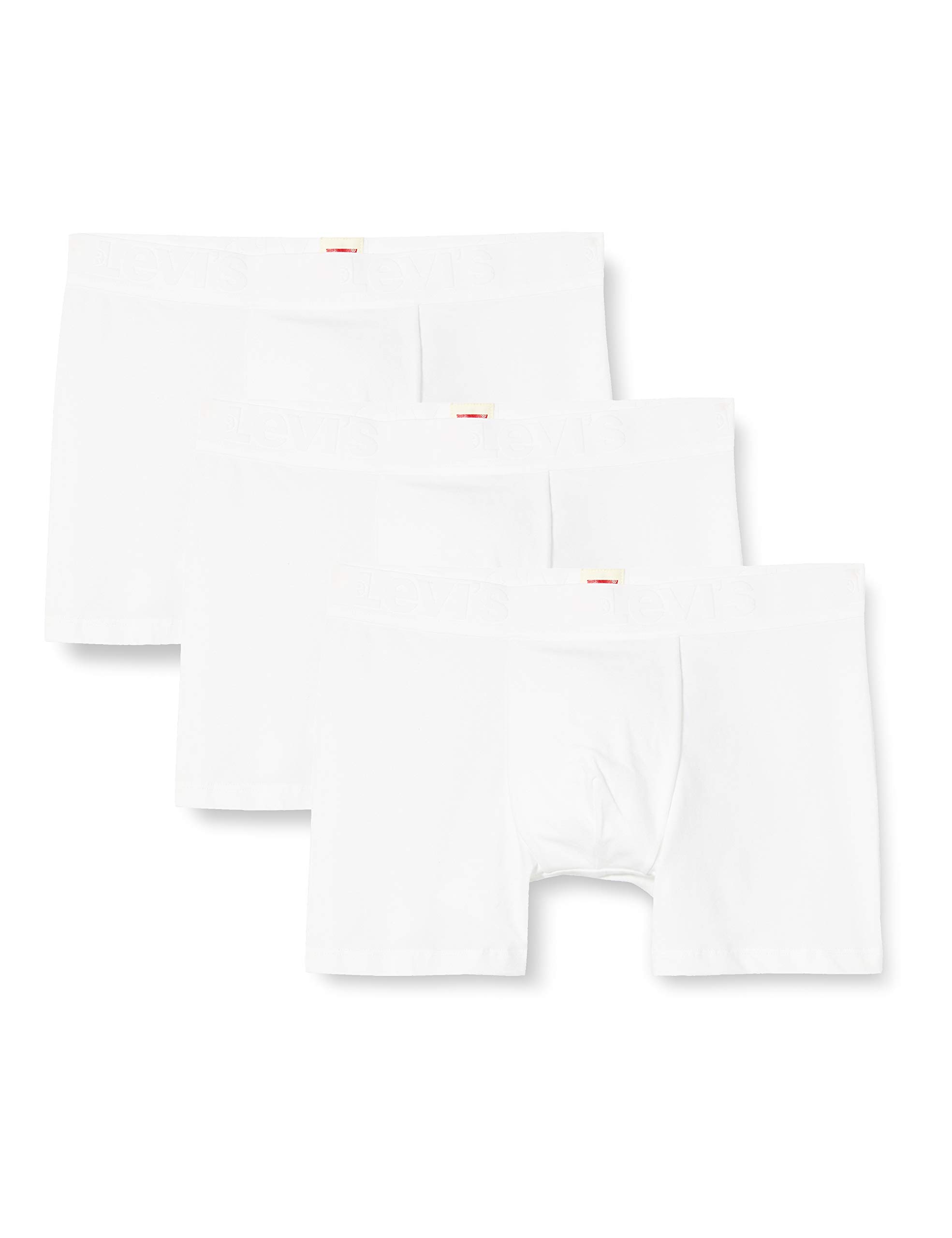 Levi's Herren Levi's Premium Men's Boxer Briefs (3 pack) Boxer Shorts, Weiß, XL