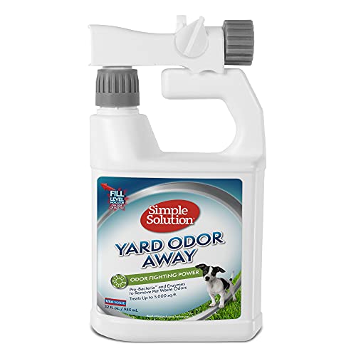 Simple Solution Yard Odour Away! Schlauchspray-Konzentrat | Haustier-Geruchsbeseitiger für draußen 945ml
