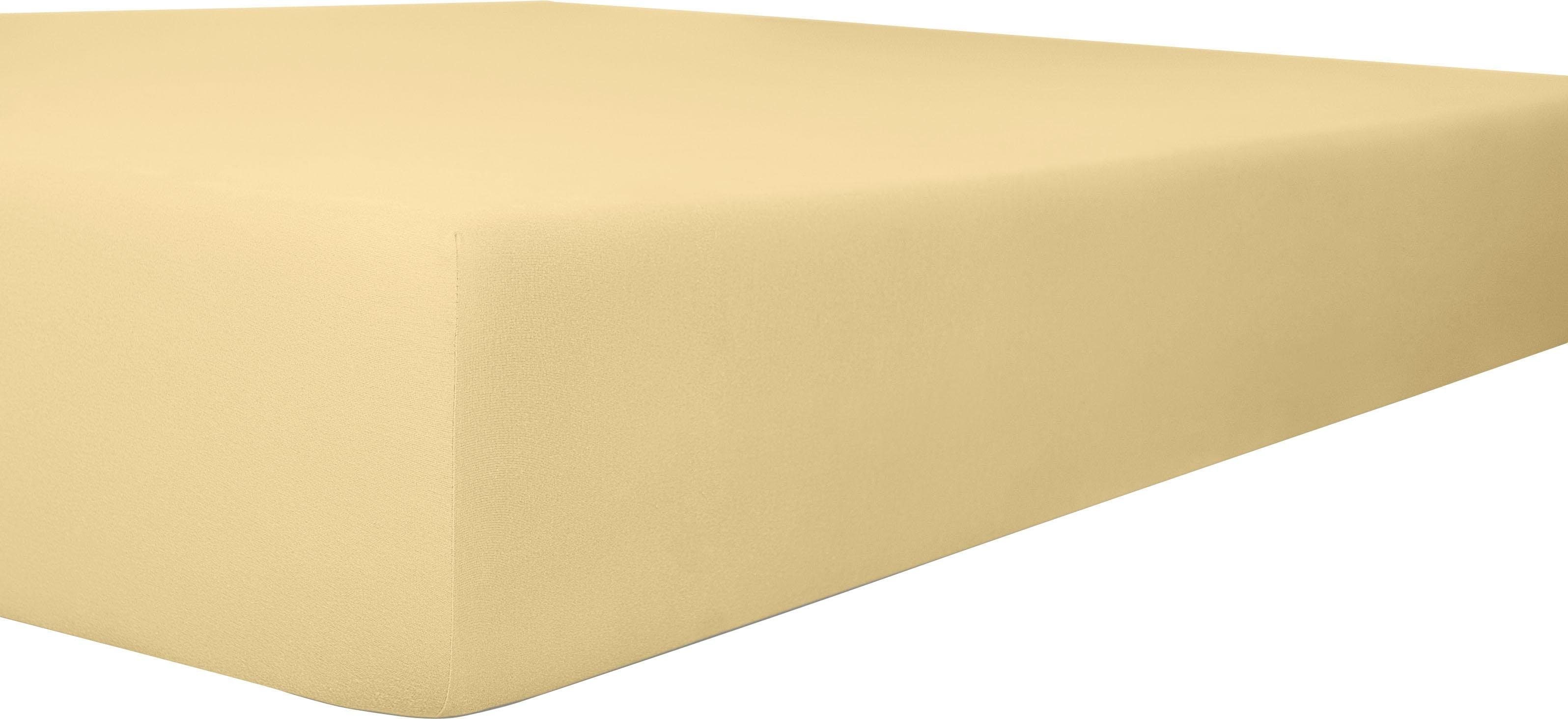 Kneer Exclusive-Stretch Q93 Spannbetttuch 40cm extra hoch, Farbe:53 - Kiesel;Größe:200x220-200x240 cm