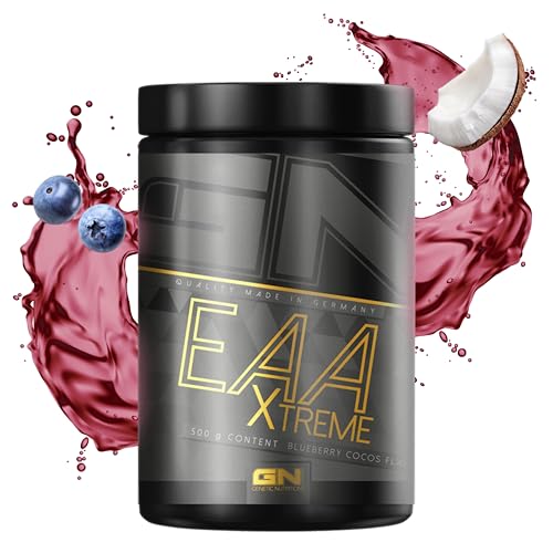 GN Laboratories EAA Xtreme (Blueberry Cocos) – 500g EAAs Pulver – Aminosäuren Komplex ideal für vor, während und nach dem Training