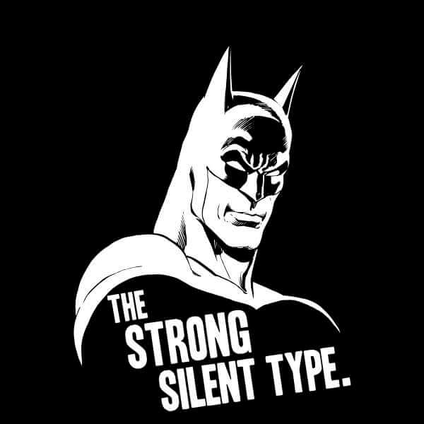 DC Comics Batman The Strong Silent Type Pullover - Schwarz - XL 2