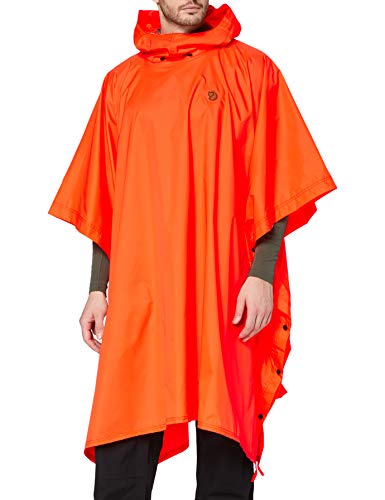 Fjällräven Poncho Mit Kapuze, orange (Safety Orange), Einheitsgröße