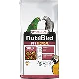 VERSELE-LAGA - NutriBird P15 Tropical - Extrudierte Pellets - Erhaltungsfutter für Papageien - Mehrfarbig - 10kg