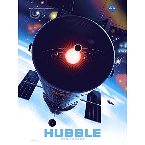 NASA Exoplanet Travel Bureau The Hubble Space Telescope Poster Large XL Wall Art Canvas Print