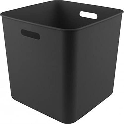 Sunware 10 Stück Basic Cube Box 25 Liter - 31,8 x 31,8 x 31,1cm - Schwarz