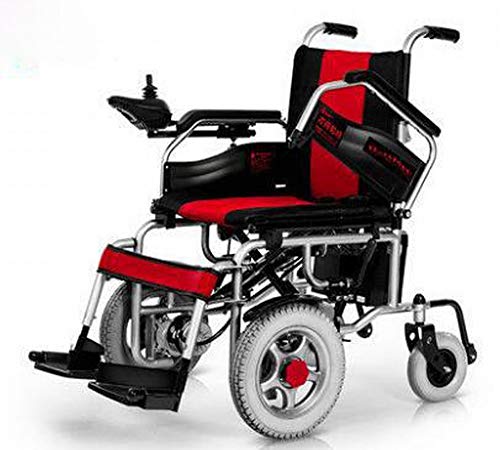 GZZ Elektrischer Rollstuhl Front-Drive Ältere Behinderte Roller Frontantrieb,Rot,Einheitsgröße