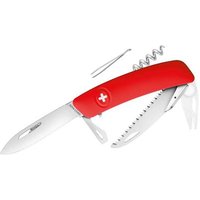 SWIZA TT05 Tick-Tool KNI.0090.1000 Schweizer Taschenmesser mit Soft-Touch Anzahl Funktionen 12 Rot