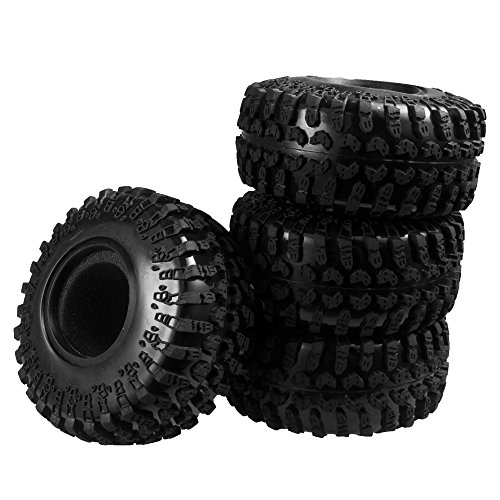4 Stück 2.2inch 130mm RC Reifen Gummi Pneu Tires Tyre für 1/10 Crawler Auto Axial Wraith 90018