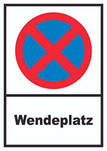HB-Druck Parken verboten Wendeplatz Schild A3 (297x420mm)