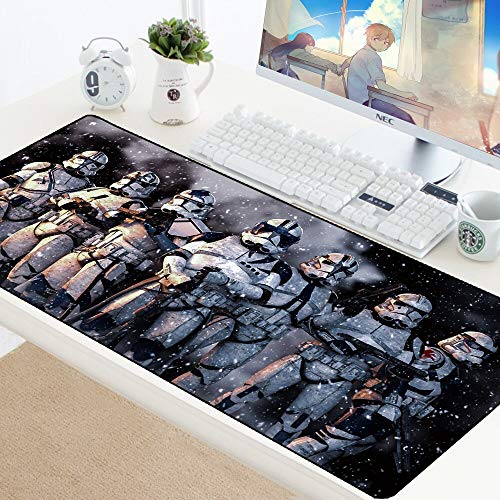 BILIVAN Star Wars Großes Gaming-Tastatur-Mauspad, Computerspiel, Tablet, Schreibtisch-Mauspad mit Kantenverriegelung, XL Office Play Mauspads (700 x 300 x 3 mm, 3)