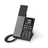 Snom HD350W Hospitality Telefon mit WiFi - Antibakterielles Festnetztelefon, Große Optische Rufanzeige, Kurzwahltasten, Keine Datenspeicherung, Telefonkabel - Ideal Für Gästezimmer